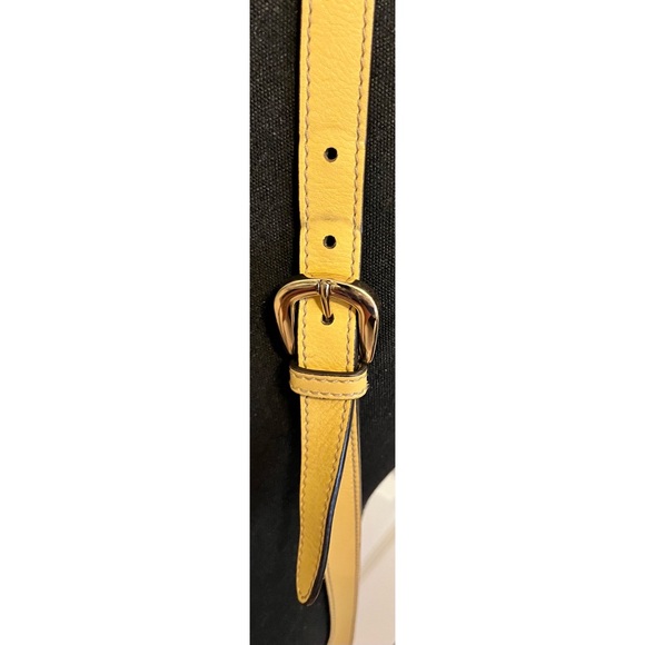 Vintage Gucci GG Canvas D Ring Crossbody with Yellow Trim - Picture 13 of 16